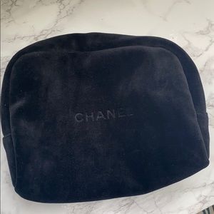 Authentic velvet Chanel cosmetic bag